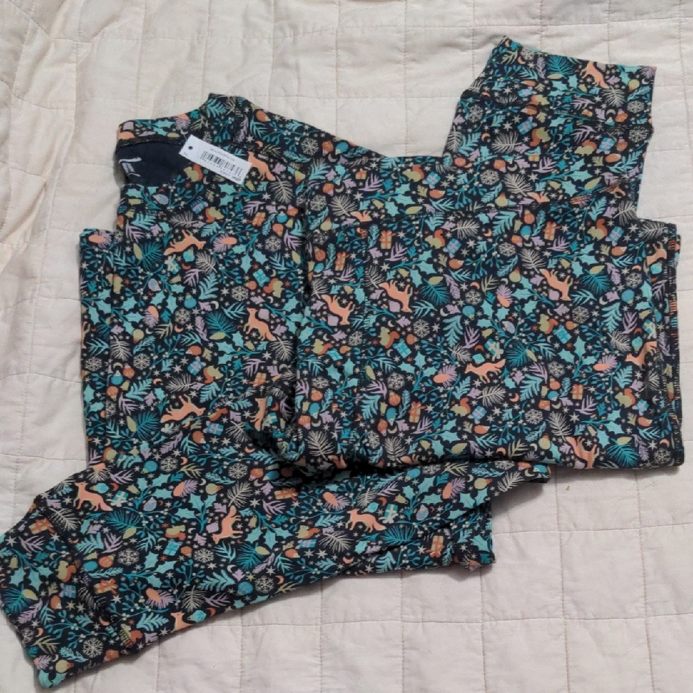 NWT Amazon Essentials Christmas Pajama Long John Set 3XL